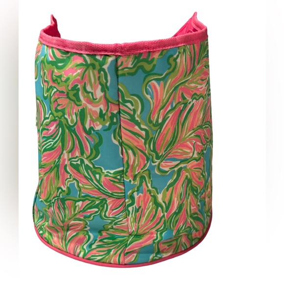 Lilly Pulitzer Trippin N Sippin Beverage Bag In Vibrant Pink and Green - Picture 5 of 7